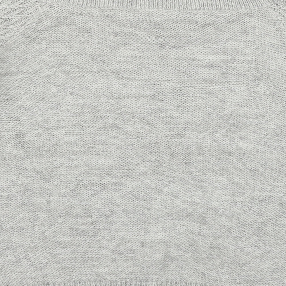 Womens UK Size L Papaya Grey Pullover Jumper