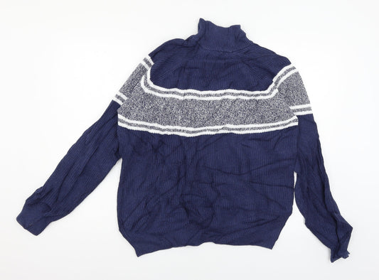 Marks and Spencer Mens Blue Knit Pullover Jumper Size L