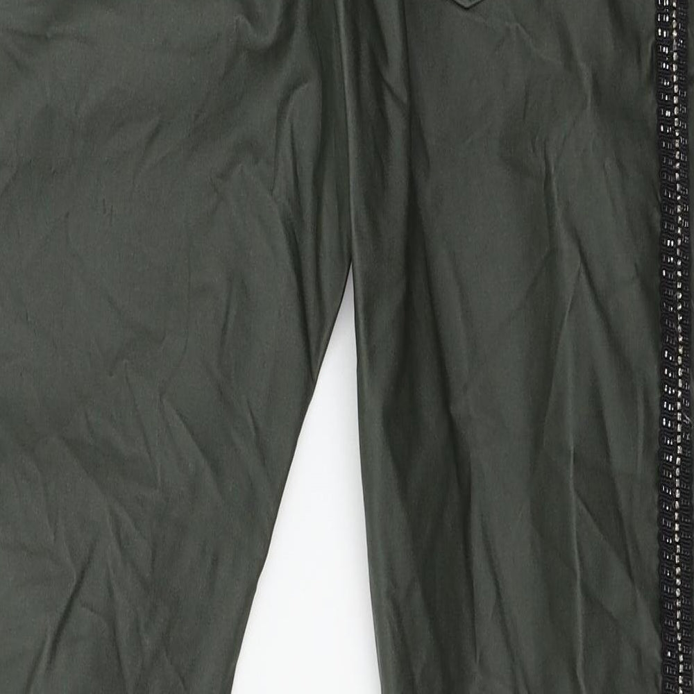 Womens UK Size 30 in Preworn Regular Fit Green Trousers