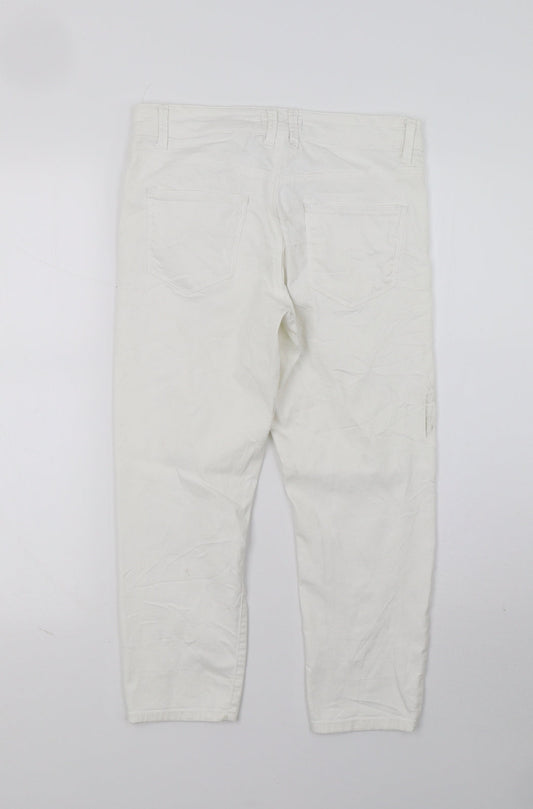 Womens UK Size 8 Marks and Spencer Regular Fit Jegging White Jeans