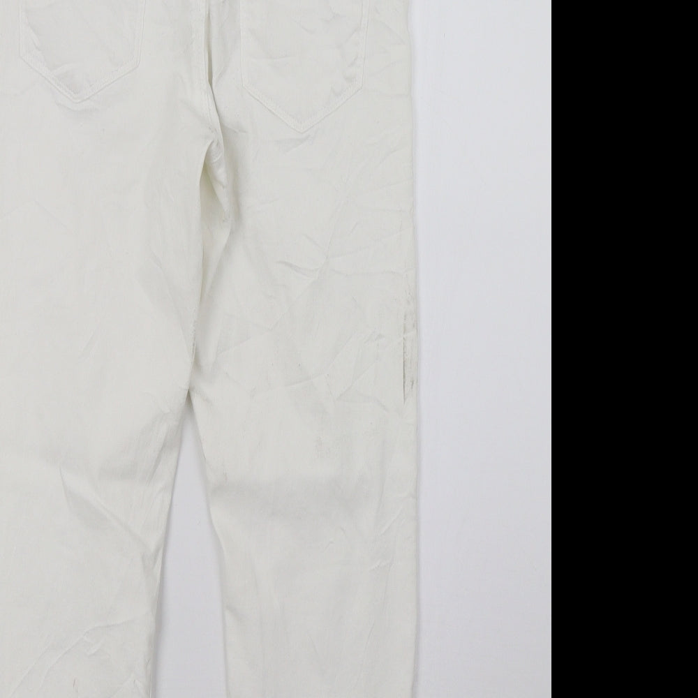 Womens UK Size 8 Marks and Spencer Regular Fit Jegging White Jeans