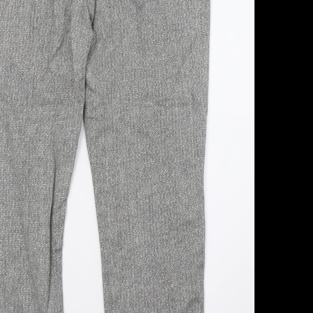 Womens UK Size 12 Marks and Spencer Regular Fit Green Trousers