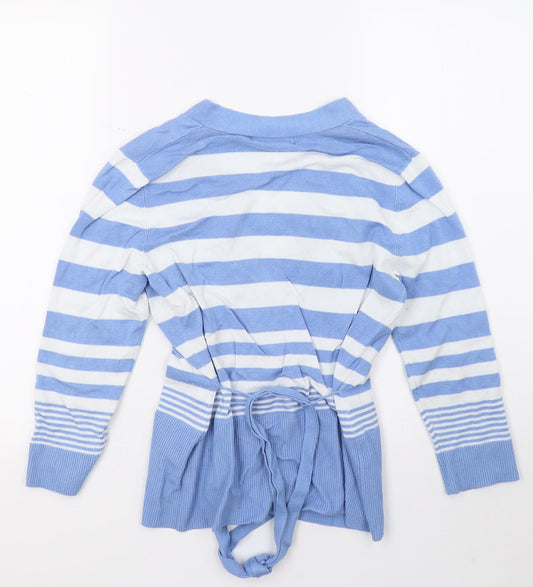 Womens UK Size S FABRIZIO Blue Cardigan Jumper