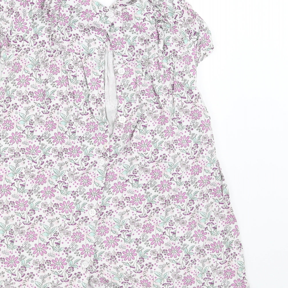 Mini Club Girls White Fair Isle A-Line Size 12-18 Months