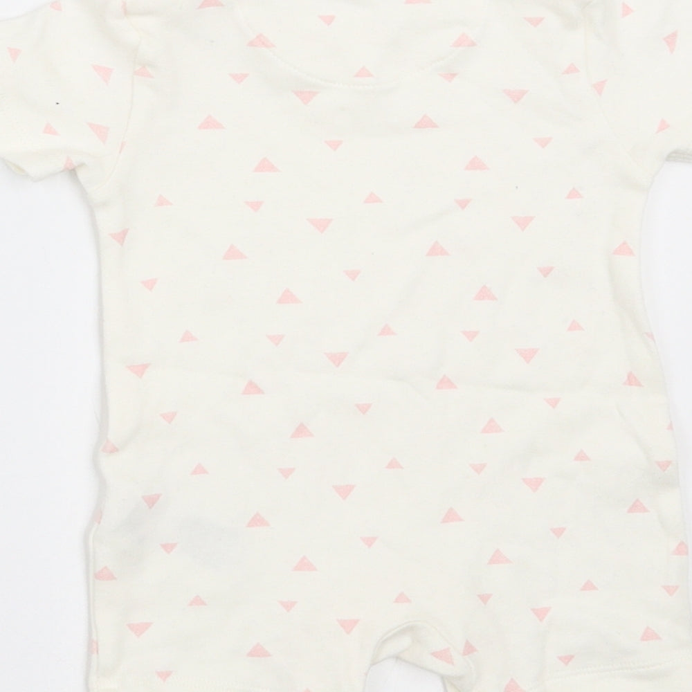 Marks and Spencer Ivory Polka Dot Romper One-Piece Size 0-3 Months