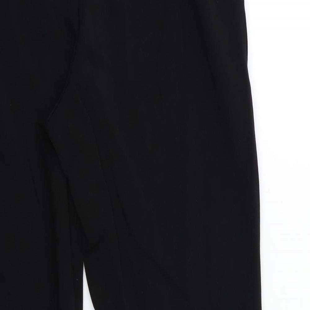 Womens UK Size 12 ANNA ROSE Regular Fit Black Trousers
