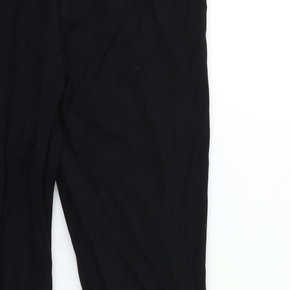 Papaya Womens Black Trousers Size 12 L30 in