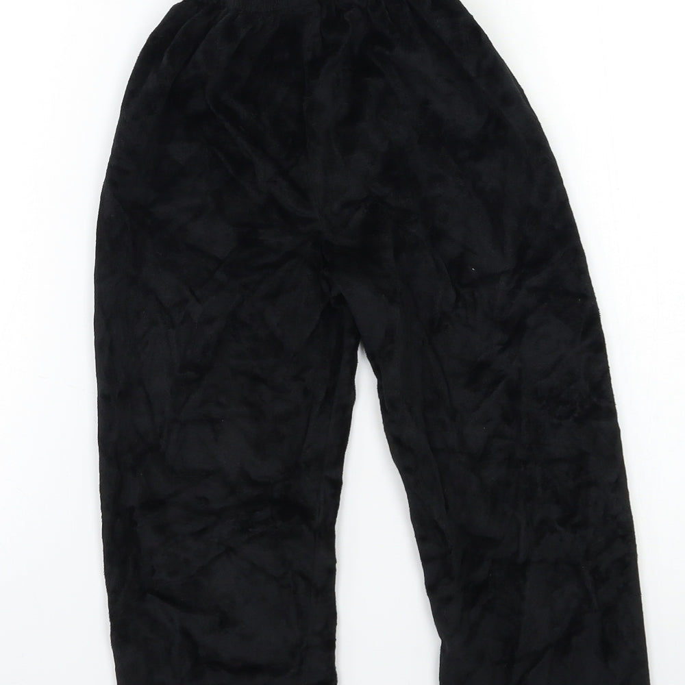 Halloween Boys Black Velour Pyjama Pants Size 3-4 Years