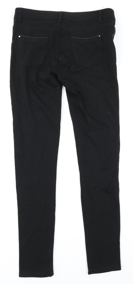 Denim Co Womens Black Denim Skinny Jeans Size 8 L28 in