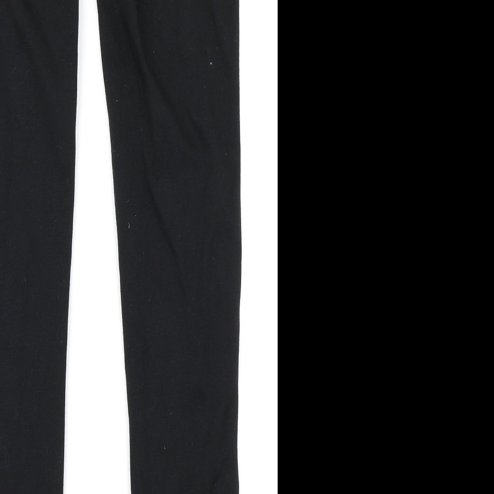 Brand and care label for Denim Co women’s black denim skinny jeans, size UK 8, 28-inch leg