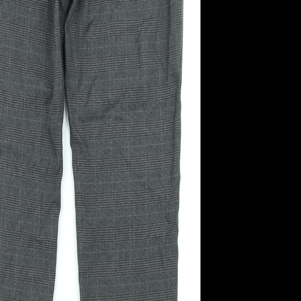 Mens UK Size 16 M&S Collection Regular Fit Grey Trousers