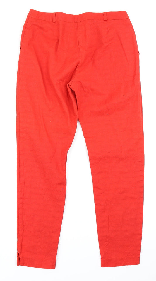 George Womens Red Cargo Trousers Size 8 L25 in