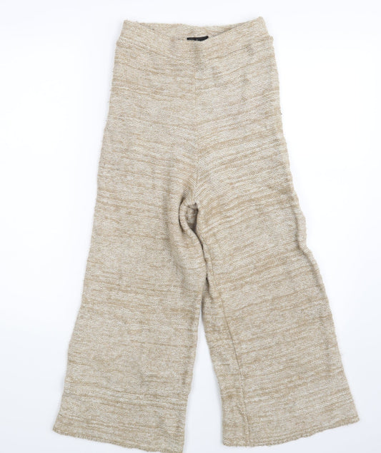 Womens UK Size 6 Topshop Regular Fit Sweatpants Beige Trousers