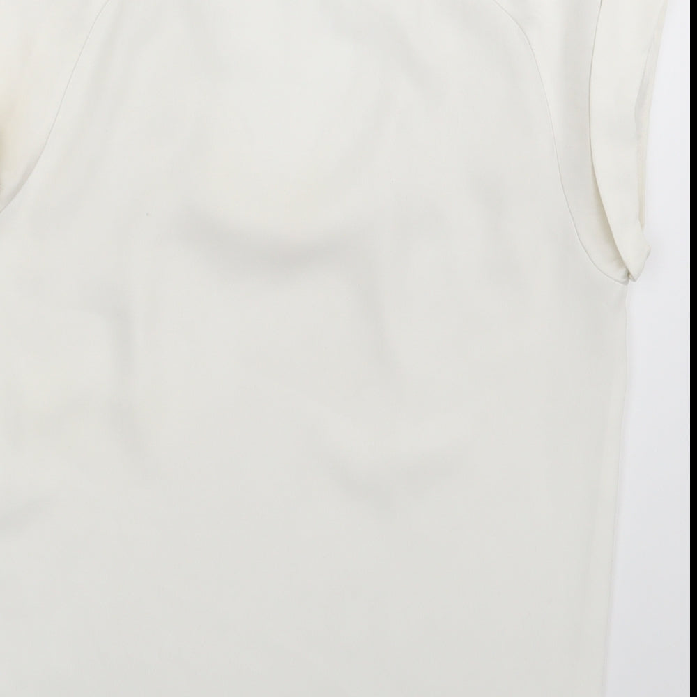 Womens UK Size 8 River Island Ivory Basic Blouse
