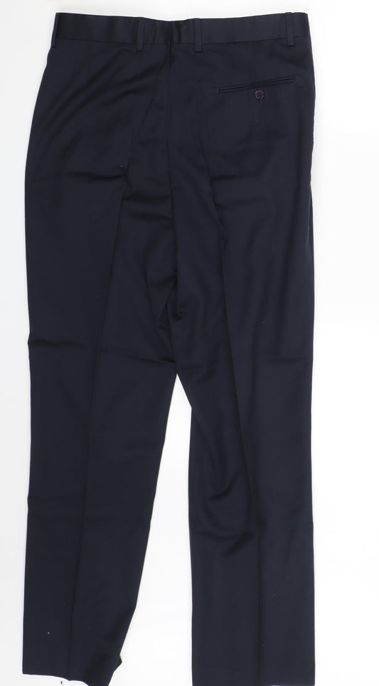 Peter Drew Contracts Mens Black Trousers Size 34 in L30 in