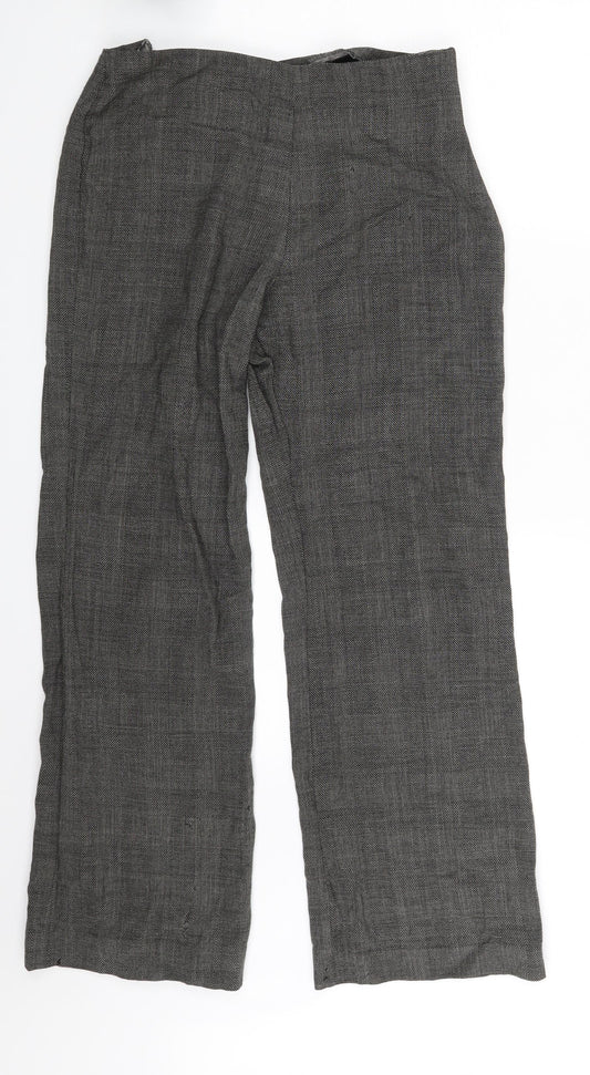 Womens UK Size 12 Wallis Regular Fit Brown Trousers