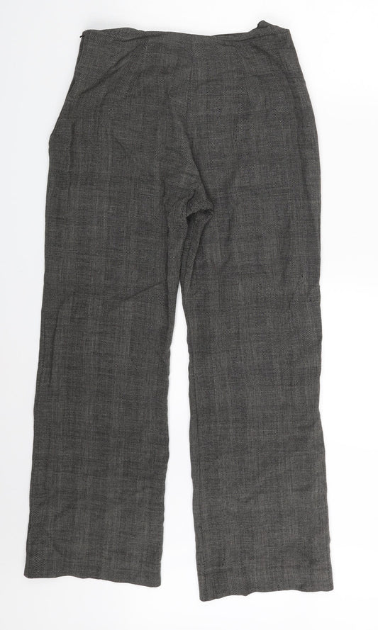 Womens UK Size 12 Wallis Regular Fit Brown Trousers