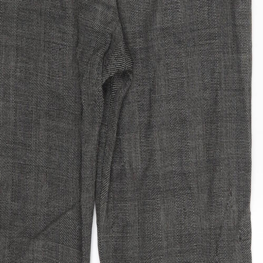 Womens UK Size 12 Wallis Regular Fit Brown Trousers