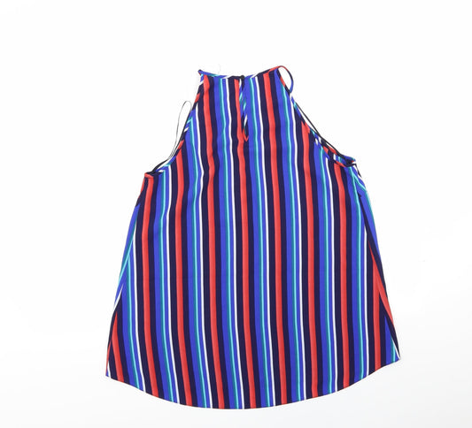 Papaya Womens Multicoloured Striped Basic Blouse Size 14