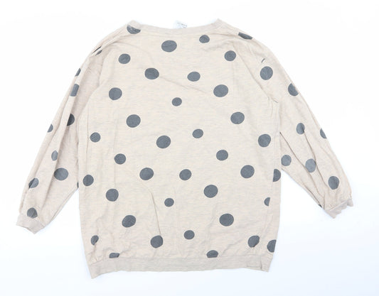 Womens UK Size M H&M Beige Pullover Jumper