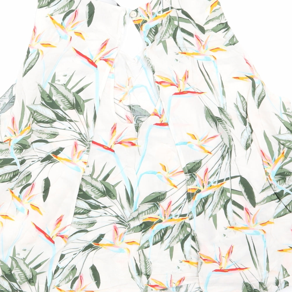 Womens UK Size 10 Only White Basic Blouse