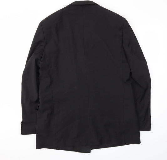 Mens UK Size 42 M&S Regular Black Suit Jacket