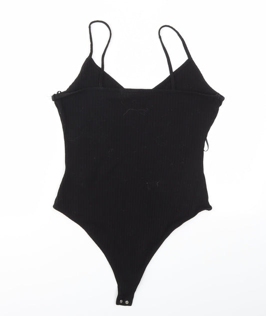 Primark Womens Black   Bodysuit One-Piece Size S