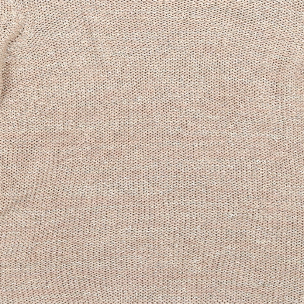 TU Womens Beige Knit Pullover Jumper Size 14