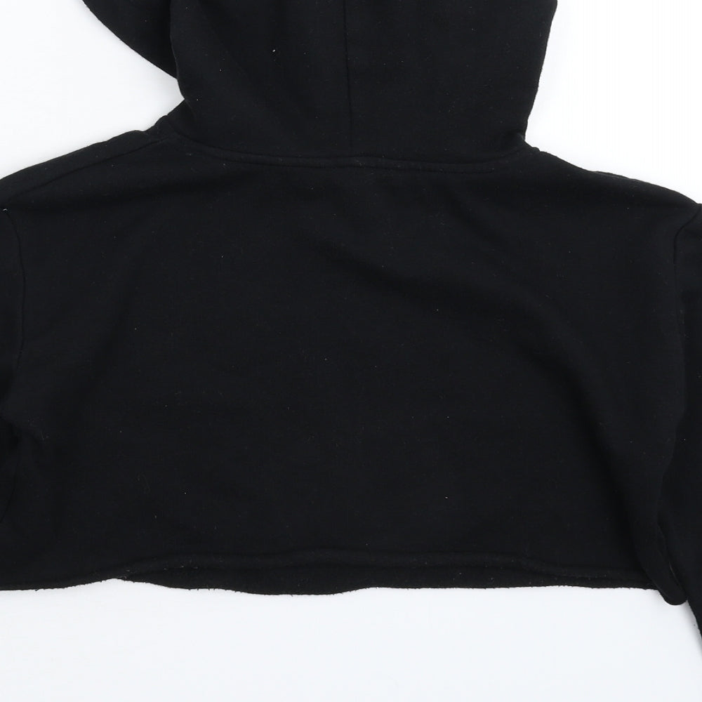 New Look Girls Black Pullover Hoodie Size 10-11 Years