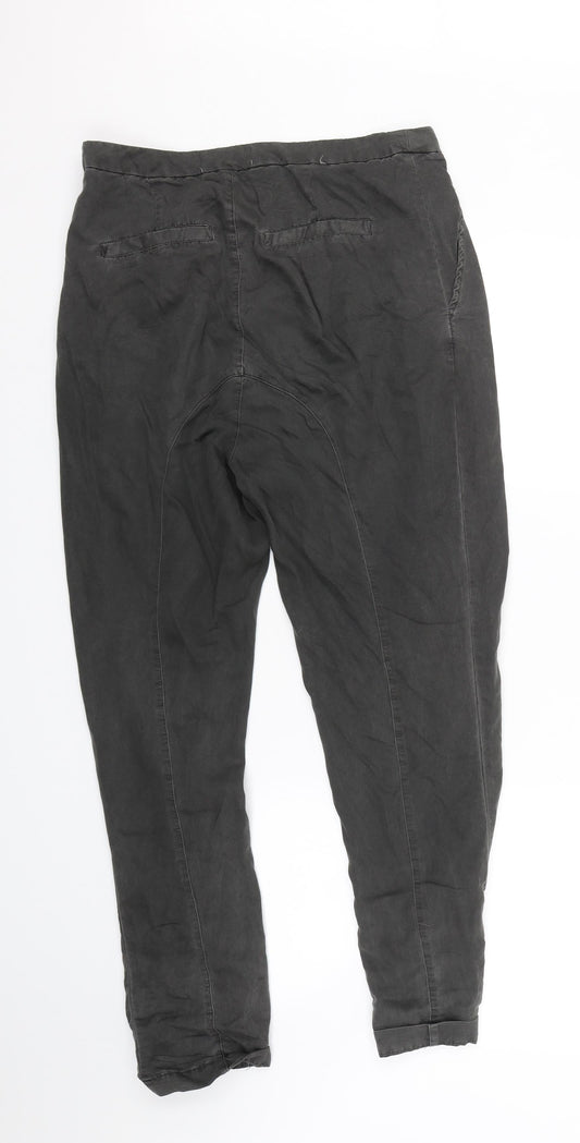Womens UK Size 8 VERO MODA Regular Fit Capri Grey Trousers