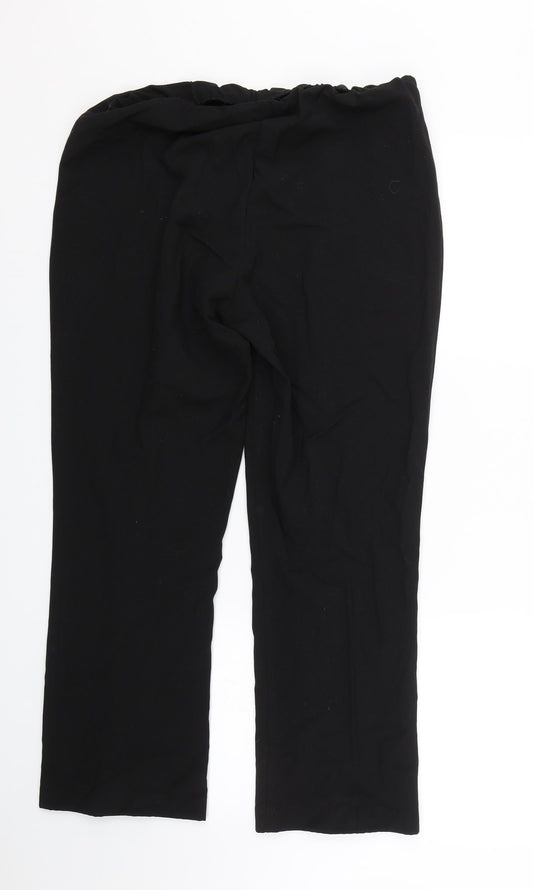 Womens UK Size 14 Arista Regular Fit Black Trousers