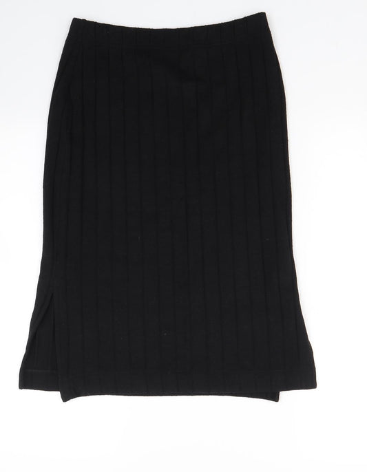 H&M Womens Black   Skater Skirt Size S