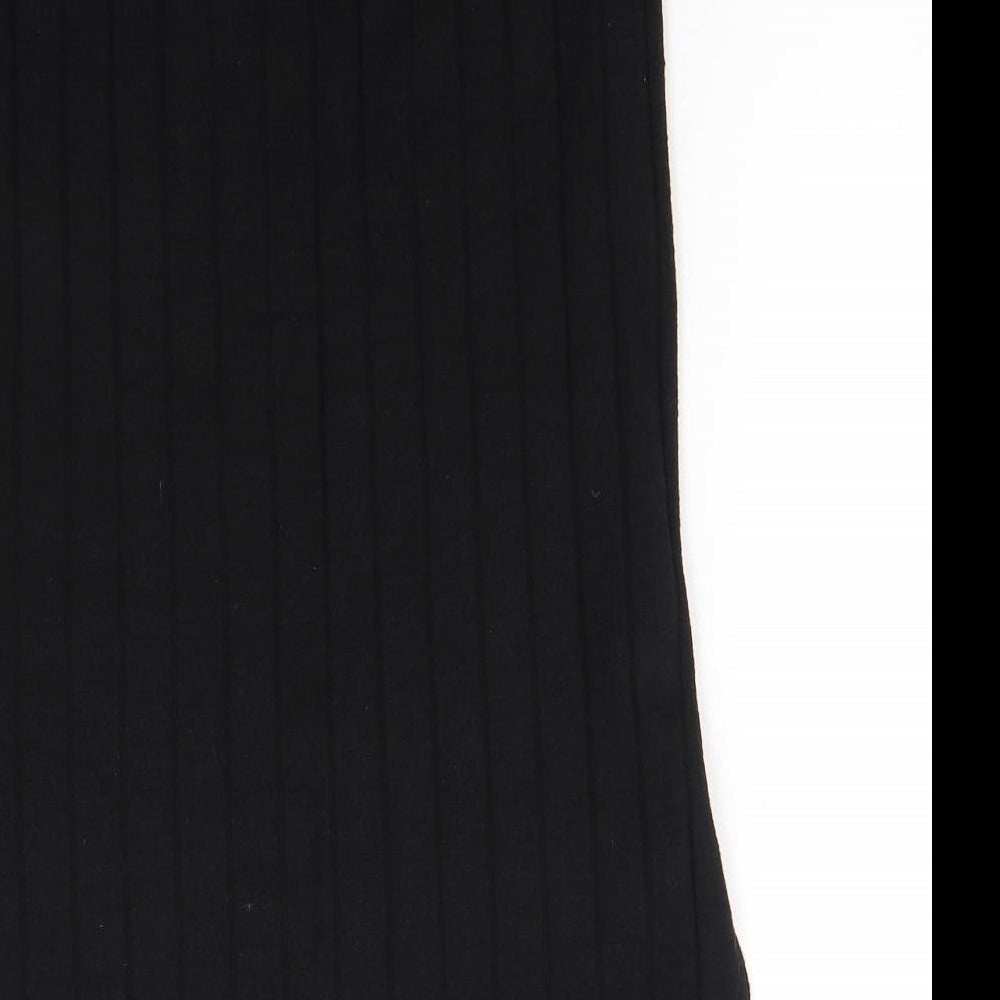 H&M Womens Black Skater Skirt Size S