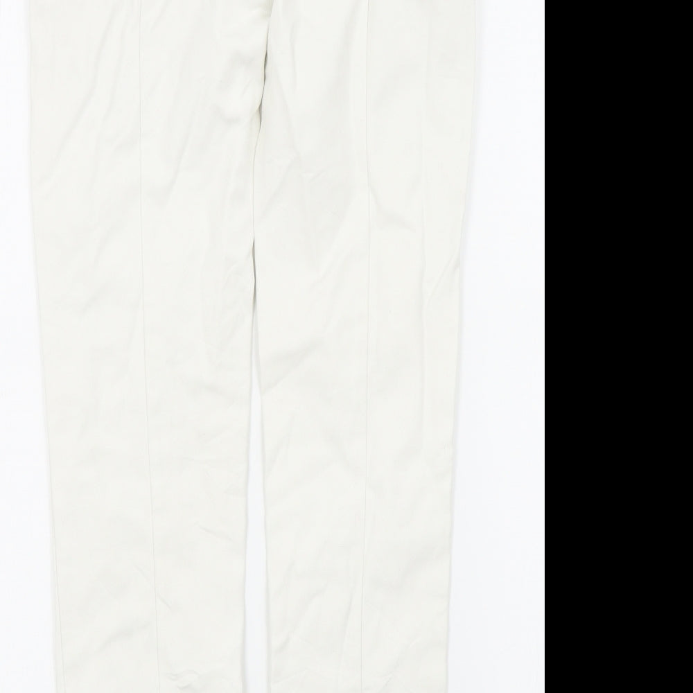 Mango Womens White Trousers Size 34 L26 in