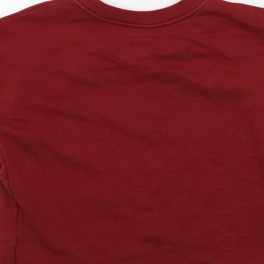 Womens UK Size 8 Jack Wills Red Basic T-Shirt