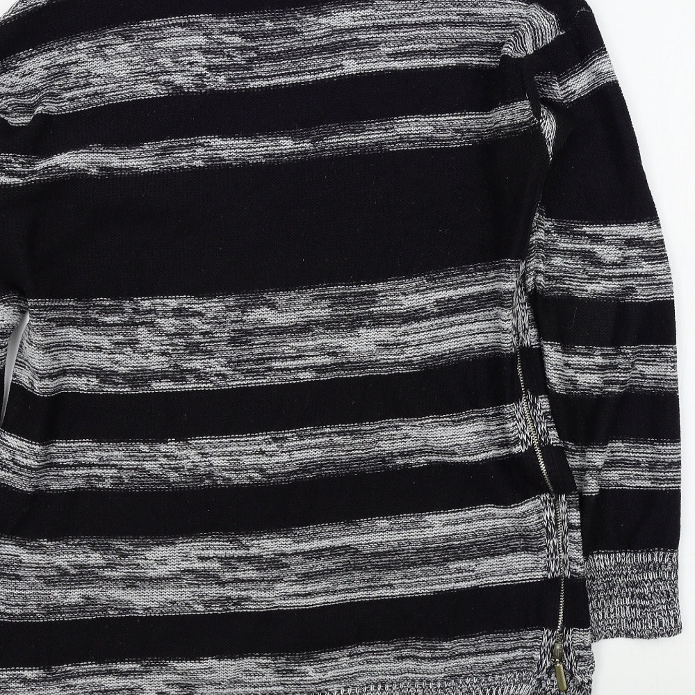 Womens UK Size M Papaya Black Pullover Jumper
