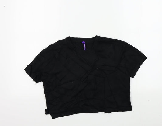 Womens UK Size 10 Preworn Black Pullover Jumper