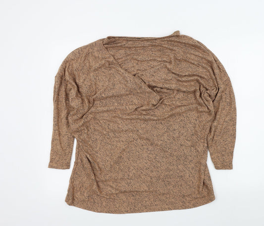 Womens UK Size 18 Preworn Brown Pullover Jumper