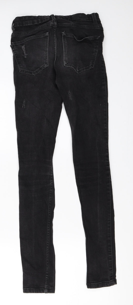 Vera Moda Womens Black  Denim Skinny Jeans Size 25 in L30 in