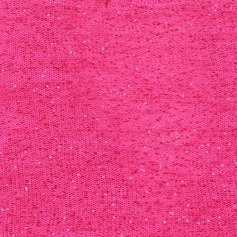 Womens UK Size 12 Savoir Pink Wrap Jumper