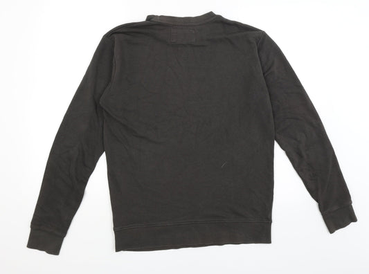 Twisted Soul Mens Black Pullover Jumper Size M - New York