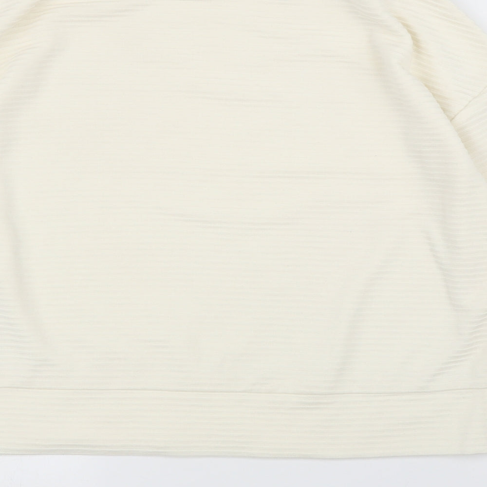 Womens UK Size S H&M Ivory Basic Blouse