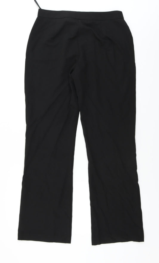 New Look Womens Black Trousers Size 14 L27 in