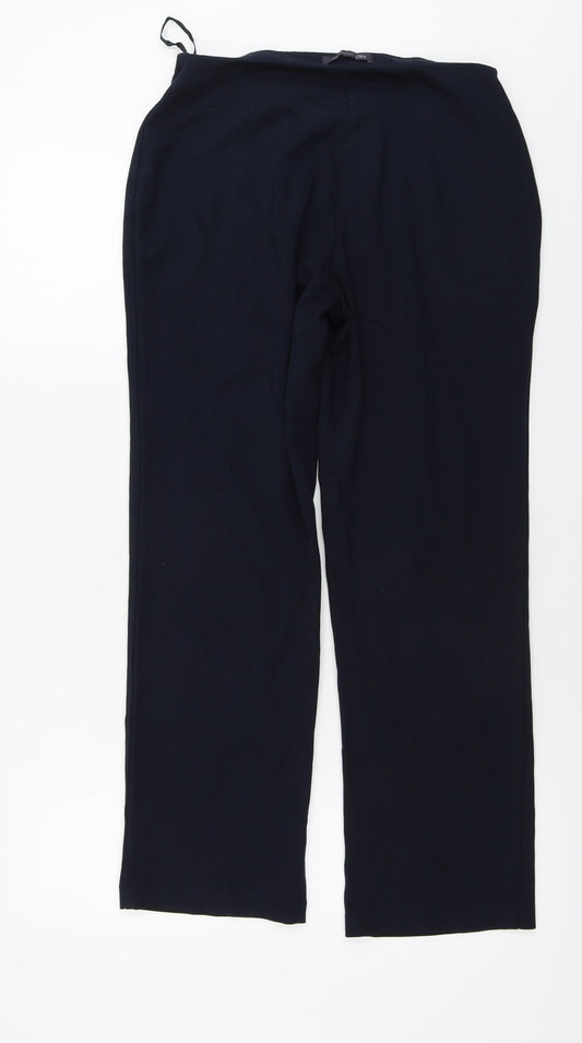 Marks and Spencer Womens Blue Trousers Size 10 L24 in