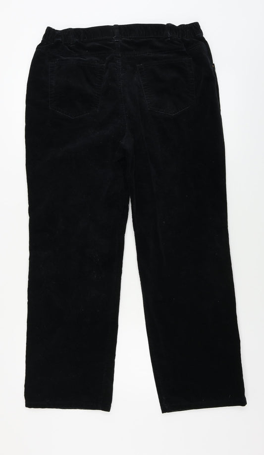 Marks and Spencer Mens Black Paisley Trousers Size 32 in L26 in