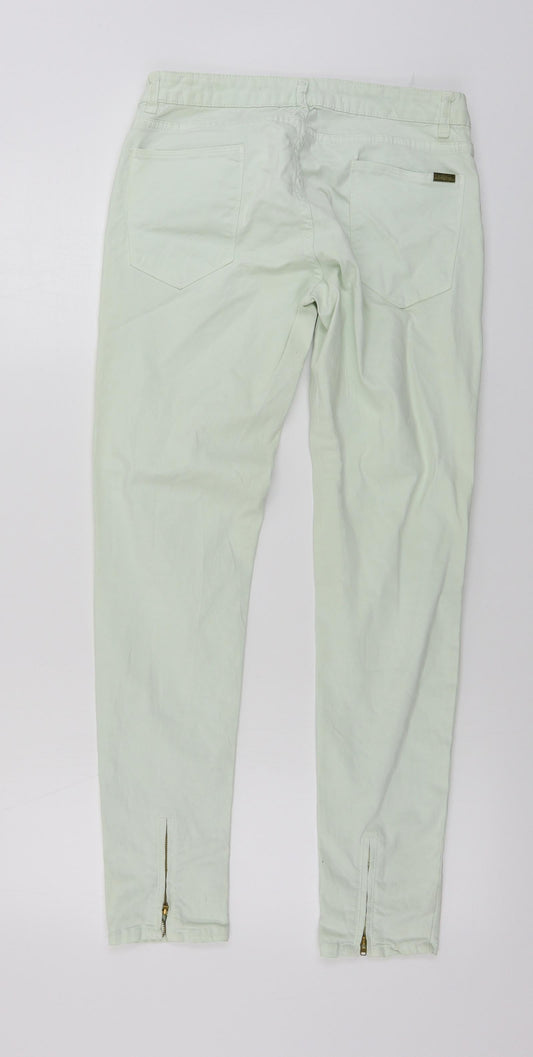 Womens UK Size 28 in Preworn Regular Fit Straight Green Jeans