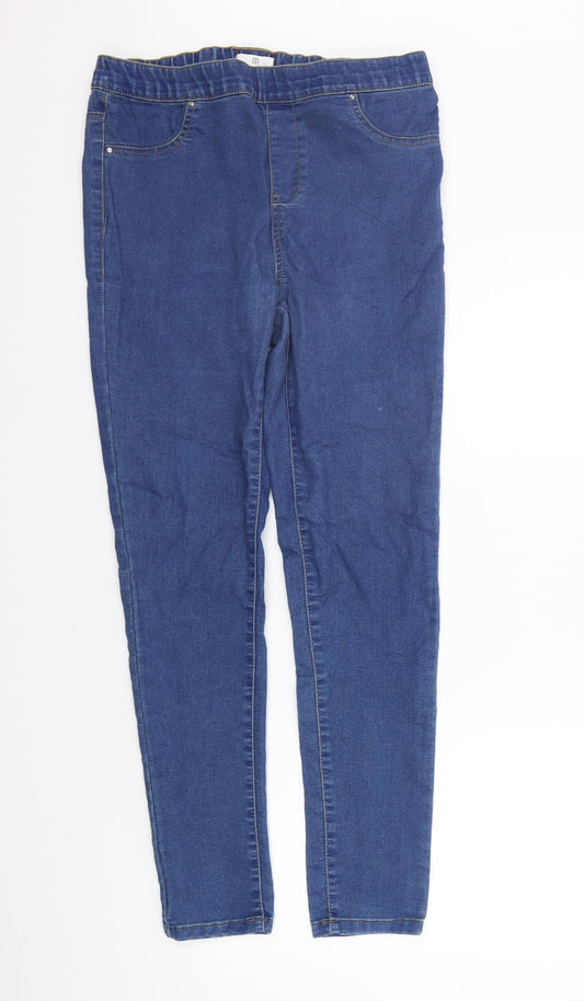 Womens UK Size 30 in River Island Regular Fit Jegging Blue Jeans