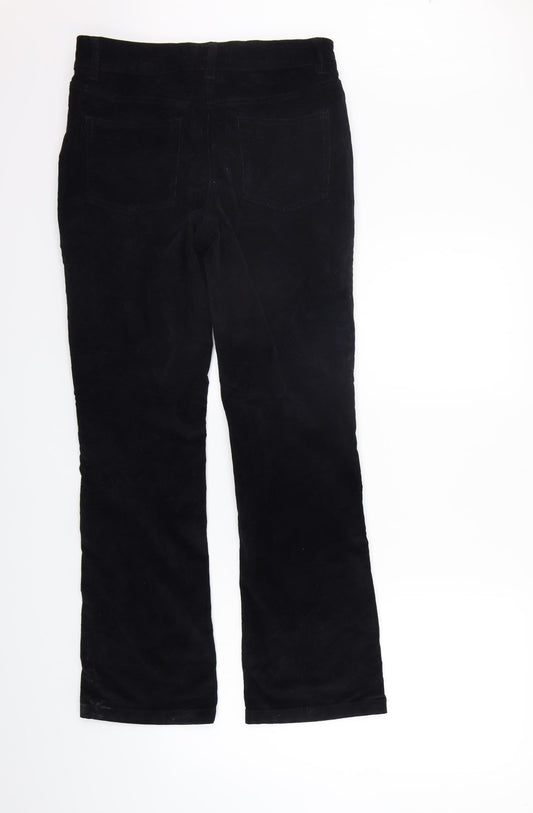 Womens UK Size 10 NEXT Regular Fit Black Trousers