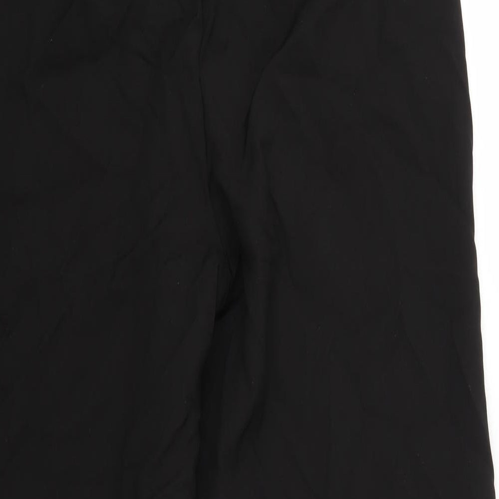 Womens UK Size 10 Very Regular Fit Black Trousers