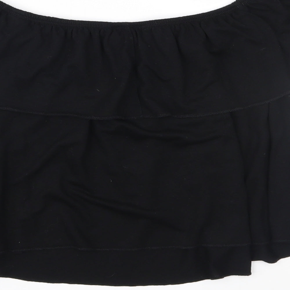 Womens UK Size 10 Topshop Black Basic Blouse